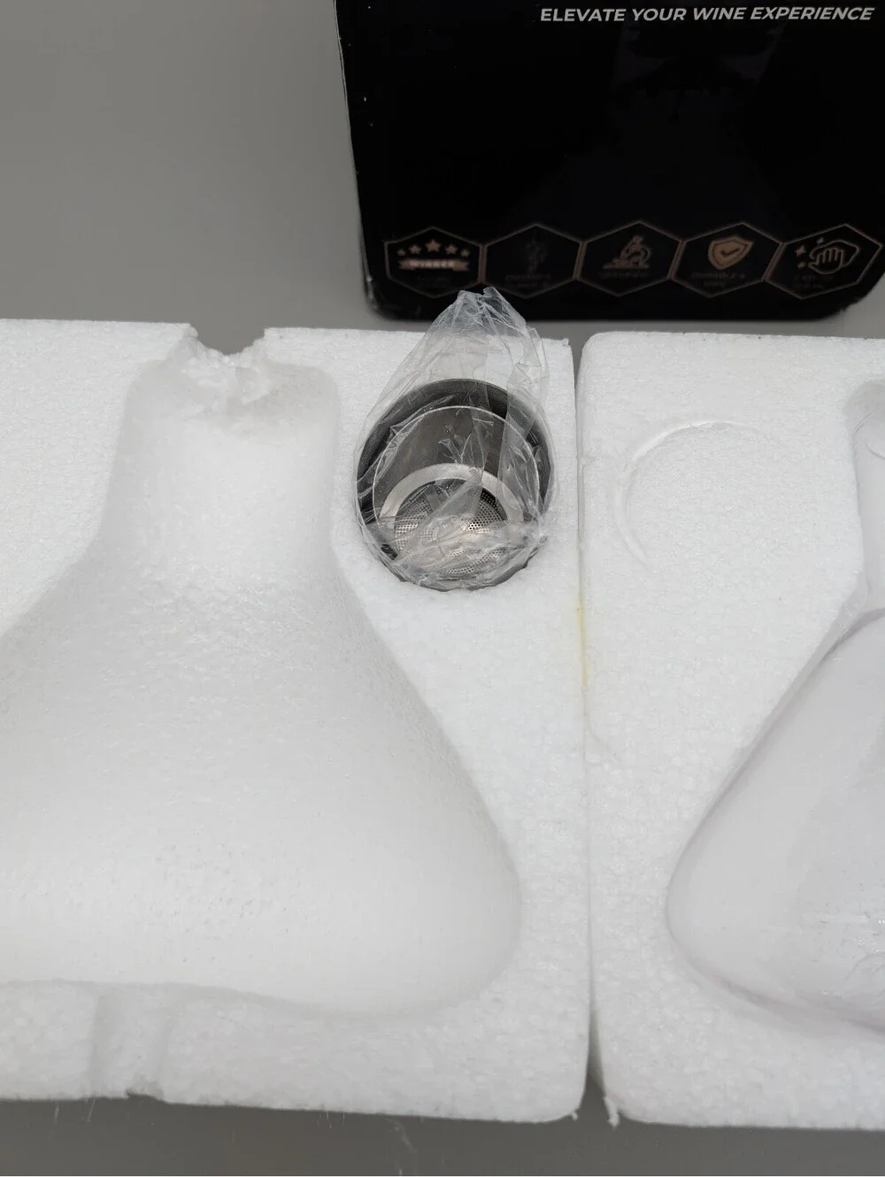 Loritia Wine Decanter - Enhance Flavor and Sediment Filtration